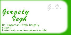 gergely vegh business card